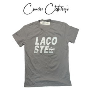 Quality Grey Lacoste T shirt By Cousin Clothing